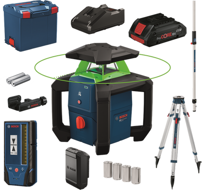 Bosch Professional GRL 18V-3-31G (L) Akku-Rotationslaser (1x4,0Ah + BT 170 HD + GR 240) (0615A500DG)