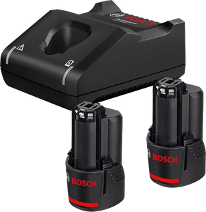 Bosch Professional Starter-Set GAL 12V-40 (2x2.0 Ah Akku) (1600A019R8)